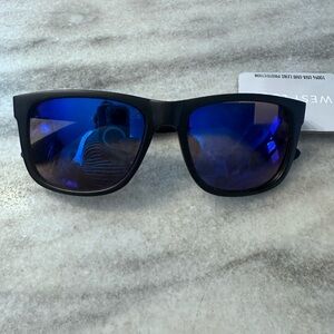 West Loop Black Sunglasses with Dark Lenses